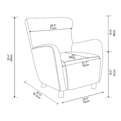 Kessler Wingback Faux Sherling Accent Chair Cream - Threshold™ Designed With Studio McGee 6 Kessler Wingback Faux Sherling Accent Chair Cream - Threshold™ Designed With Studio McGee - Image 6