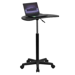 Emma And Oliver Sit To Stand Mobile Laptop Computer Desk - Portable Rolling Standing Desk -Cozy Living Sales Store GUEST 4cd1cdb9 b7be 4966 8c1d 445afd08e0f9