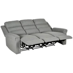 HOMCOM Recliner Sofa Couch With Easy Pull Handles And Adjustable Footrest, 3 Seater Sofa Modern Couch, Gray 7 HOMCOM Recliner Sofa Couch With Easy Pull Handles And Adjustable Footrest, 3 Seater Sofa Modern Couch, Gray -Cozy Living Sales Store GUEST 4e524981 c02c 4ca4 b112 cfc002a69fca