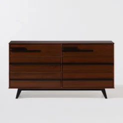 Modern 6 Drawer Double Dresser With Long Handles - Saracina Home -Cozy Living Sales Store GUEST 54fc63d0 b3c2 4d3c 80a9 de6f1ed855c9