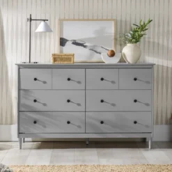 Stiva Classic Mid-Century Modern Horizontal 6 Drawer Dresser - Saracina Home 22 Stiva Classic Mid-Century Modern Horizontal 6 Drawer Dresser - Saracina Home -Cozy Living Sales Store GUEST 55a1bf06 cdad 4041 80a8 dbce1286add0