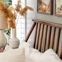 Boho Solid Wood Spindle Platform Bed - Saracina Home 24 Boho Solid Wood Spindle Platform Bed - Saracina Home -Cozy Living Sales Store GUEST 56d06391 618a 4987 81f4 c67d43671300