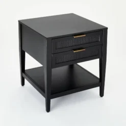 East Bluff 2 Drawers Woven Accent Table Black - Threshold™ Designed With Studio McGee 10 East Bluff 2 Drawers Woven Accent Table Black - Threshold™ Designed With Studio McGee -Cozy Living Sales Store GUEST 575de8be 7e88 4543 b84c fdce79d39cf3