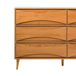Mid-Century Modern Contoured 6 Drawer Dresser - Saracina Home 38 Mid-Century Modern Contoured 6 Drawer Dresser - Saracina Home -Cozy Living Sales Store GUEST 594c6242 2500 453b 90d5 efb2e62ee4ee