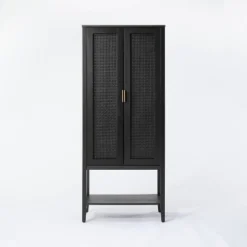66" East Bluff Woven Cabinet Black - Threshold™ Designed With Studio McGee 8 66" East Bluff Woven Cabinet Black - Threshold™ Designed With Studio McGee -Cozy Living Sales Store GUEST 5956588b 68d9 45b7 8ab7 5612fef325f8