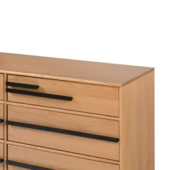 Modern 6 Drawer Double Dresser With Long Handles - Saracina Home -Cozy Living Sales Store GUEST 5b1da9b1 63c9 4083 a9ab e81a2d4ecbbb