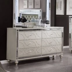 3pc Queen La Mesa Bed Nightstand And Dresser Set Silver - HOMES: Inside + Out 14 3pc Queen La Mesa Bed Nightstand And Dresser Set Silver - HOMES: Inside + Out -Cozy Living Sales Store GUEST 5b3b47de 6132 47e6 a794 d6785296bc98