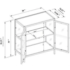 30" Crystal Cove Glass Cabinet Black - Threshold™ Designed With Studio McGee 11 30" Crystal Cove Glass Cabinet Black - Threshold™ Designed With Studio McGee -Cozy Living Sales Store GUEST 5b71f51a 7630 42b5 9e09 477102ac59f6