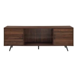 2 Door Mid-Century Modern Wood Storage TV Stand For TVs Up To 80" - Saracina Home -Cozy Living Sales Store GUEST 5c5500e9 ceea 4ccd 98a6 a8f014d1cbc5