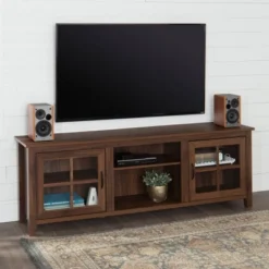 Tasi Glass Door Console TV Stand For TVs Up To 80" - Saracina Home 11 Tasi Glass Door Console TV Stand For TVs Up To 80" - Saracina Home -Cozy Living Sales Store GUEST 5df2eb10 a430 4013 a951 9057a4d84029