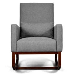 Tangkula 2-in-1 Upholstered Rocking Chair With Wood Leg & Pillow Relax Sofa Chair Light Grey/Beige/Dark Gray 22 Tangkula 2-in-1 Upholstered Rocking Chair With Wood Leg & Pillow Relax Sofa Chair Light Grey/Beige/Dark Gray -Cozy Living Sales Store GUEST 5f5218cd e5cc 4a7a 8198 e10601212c46