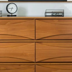 Mid-Century Modern Contoured 6 Drawer Dresser - Saracina Home 33 Mid-Century Modern Contoured 6 Drawer Dresser - Saracina Home -Cozy Living Sales Store GUEST 61f25de7 0b62 4672 91e0 e130fd8e5839