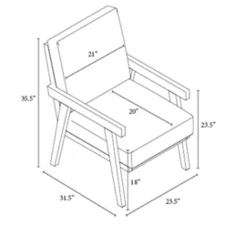 Grantsville Wood Frame Accent Chair With Grid Back - Threshold™ Designed With Studio McGee -Cozy Living Sales Store GUEST 63af688c c6d7 4926 8635 a7774e315ee8