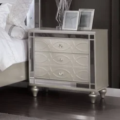 3pc Queen La Mesa Bed Nightstand And Dresser Set Silver - HOMES: Inside + Out 16 3pc Queen La Mesa Bed Nightstand And Dresser Set Silver - HOMES: Inside + Out -Cozy Living Sales Store GUEST 6448d2a1 cdea 4ba2 a27a 001adc649976