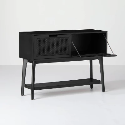 Wood & Cane Console Table With Pull-Down Drawers - Hearth & Hand™ With Magnolia 3 Wood & Cane Console Table With Pull-Down Drawers - Hearth & Hand™ With Magnolia - Image 3