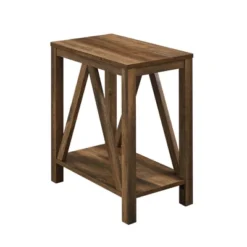 Taylen A Frame Farmhouse Open Storage Side Table - Saracina Home -Cozy Living Sales Store GUEST 66db052e a2e0 4050 96f6 499d622071f8