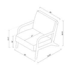 Esters Wood Armchair - Threshold™ 18 Esters Wood Armchair - Threshold™ -Cozy Living Sales Store GUEST 671b808a 0f51 4b1b 8bb1 34be7d271a3c