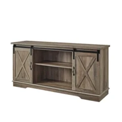 Modern Transitional Sliding Barndoor TV Stand For TVs Up To 65"- Saracina Home 37 Modern Transitional Sliding Barndoor TV Stand For TVs Up To 65"- Saracina Home -Cozy Living Sales Store GUEST 693360a1 c63d 4f0c b1fe df6988b47d91