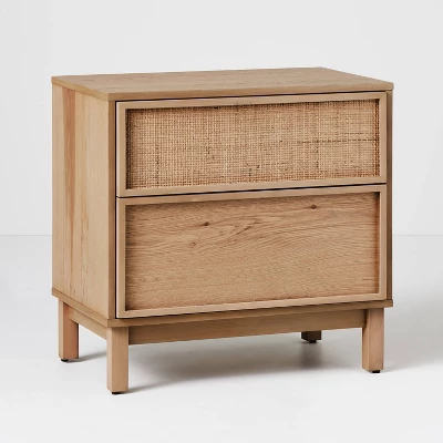 Wood & Cane Transitional Nightstand - Hearth & Hand™ With Magnolia 9 Wood & Cane Transitional Nightstand - Hearth & Hand™ With Magnolia - Image 9