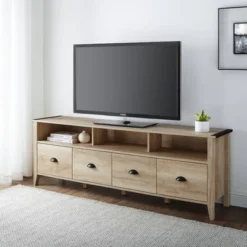 4 Drawer Farmhouse TV Stand For TVs Up To 80" - Saracina Home 15 4 Drawer Farmhouse TV Stand For TVs Up To 80" - Saracina Home -Cozy Living Sales Store GUEST 6f5c7dff 6bbf 4107 babe a066d6f32195