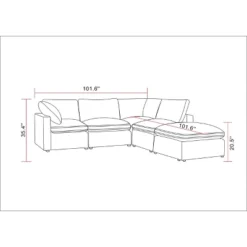 5pc Allandale Modular Sectional Sofa Set - Project 62™ 13 5pc Allandale Modular Sectional Sofa Set - Project 62™ -Cozy Living Sales Store GUEST 6fe5734f a99e 4188 b902 bcc9240740b5