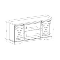 Modern Transitional Sliding Barndoor TV Stand For TVs Up To 65"- Saracina Home 33 Modern Transitional Sliding Barndoor TV Stand For TVs Up To 65"- Saracina Home -Cozy Living Sales Store GUEST 718dd989 f52a 47b4 994a 51f6706185e4