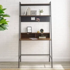 36" Writing Desk With Open Storage Ladder Bookshelf - Saracina Home 14 36" Writing Desk With Open Storage Ladder Bookshelf - Saracina Home -Cozy Living Sales Store GUEST 746187fb a638 4f3a ae20 f3b4f74d4176