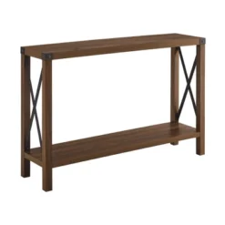 Sophie Rustic Industrial X Frame Entry Table - Saracina Home 24 Sophie Rustic Industrial X Frame Entry Table - Saracina Home -Cozy Living Sales Store GUEST 769a81ac 9145 453b 9993 f274c3bd154a