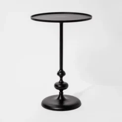 Londonberry Turned Metal Accent Table Black - Threshold 18 Londonberry Turned Metal Accent Table Black - Threshold -Cozy Living Sales Store GUEST 78009dd0 dddf 4ac6 a4fc d2665f9d9972