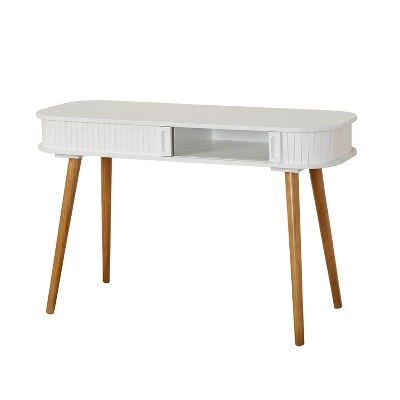 Edie Desk - White/Walnut - Buylateral 3 Edie Desk - White/Walnut - Buylateral - Image 3