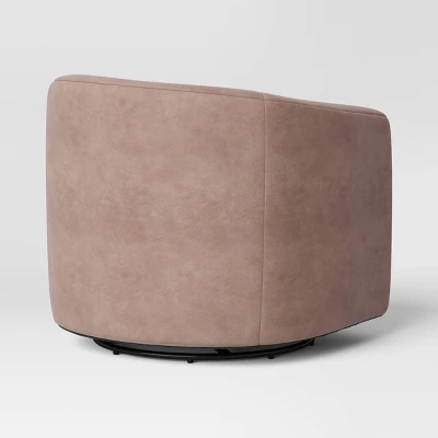 Large Aveline Swivel Chair Blush Velvet - Threshold™ 3 Large Aveline Swivel Chair Blush Velvet - Threshold™ - Image 3