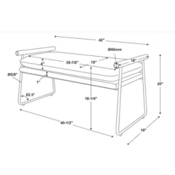 Cushioned Metal & Wood Bench - Cream/Black - Hearth & Hand™ With Magnolia 9 Cushioned Metal & Wood Bench - Cream/Black - Hearth & Hand™ With Magnolia -Cozy Living Sales Store GUEST 7e0edb24 cd83 4489 8c4c a968e3c33a6c