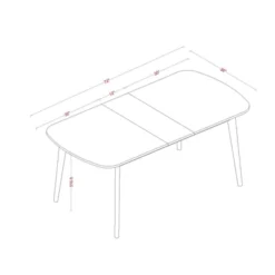 Astrid Mid-Century Drop Leaf Dining Table - Threshold™ 13 Astrid Mid-Century Drop Leaf Dining Table - Threshold™ -Cozy Living Sales Store GUEST 804508c4 e30b 4c64 8f04 e4df960068df