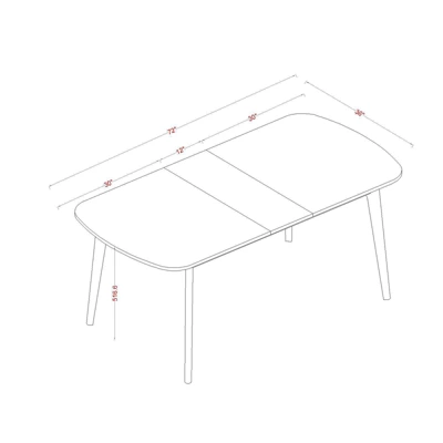 Astrid Mid-Century Drop Leaf Dining Table - Threshold™ 5 Astrid Mid-Century Drop Leaf Dining Table - Threshold™ - Image 5