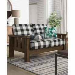 Jovie Gingham Rustic Loveseat - HOMES: Inside + Out 10 Jovie Gingham Rustic Loveseat - HOMES: Inside + Out -Cozy Living Sales Store GUEST 811faadd dc28 48fc 8c06 09255a27cd4d