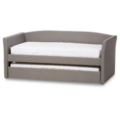 Twin Camino Modern And Contemporary Faux Leather Upholstered Daybed With Guest Trundle Bed - Baxton Studio -Cozy Living Sales Store GUEST 81371f9a 7abc 4186 bdc5 10b187ea8a84