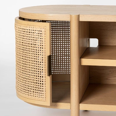 Portola Hills Caned Door TV Stand For TVs Up To 60" - Threshold™ Designed With Studio McGee 3 Portola Hills Caned Door TV Stand For TVs Up To 60" - Threshold™ Designed With Studio McGee - Image 3