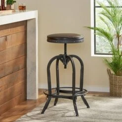 27.5" Gunner Swivel Barstool - Christopher Knight Home -Cozy Living Sales Store GUEST 82ff8e9d 8141 4228 b7af 6e363725ff97