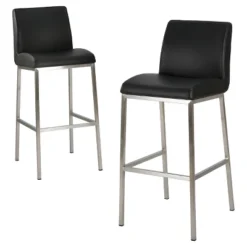 30" Vasos Bonded Leather Barstool Set 2ct - Christopher Knight Home -Cozy Living Sales Store GUEST 849d2d6a 7a4c 4bd6 8b3b 01b5c721dc1d