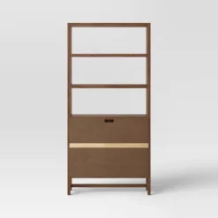 70.5" Warwick Storage Bookcase Brown - Threshold™ 5 70.5" Warwick Storage Bookcase Brown - Threshold™ -Cozy Living Sales Store GUEST 85980270 0fc8 4a5b ba6e e66fa9ae95c9