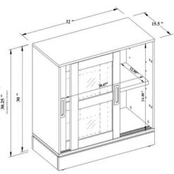 32" Promontory Sliding Glass 2 Door Cabinet - Threshold™ Designed With Studio McGee 17 32" Promontory Sliding Glass 2 Door Cabinet - Threshold™ Designed With Studio McGee -Cozy Living Sales Store GUEST 886a1690 8c08 4bfa 84cf 5fb1b76c3fe4
