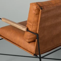 Faux Leather & Metal Accent Chair - Black/Brown - Hearth & Hand™ With Magnolia 10 Faux Leather & Metal Accent Chair - Black/Brown - Hearth & Hand™ With Magnolia -Cozy Living Sales Store GUEST 888ba238 34ac 4f97 8dd6 ab72ff74e45c