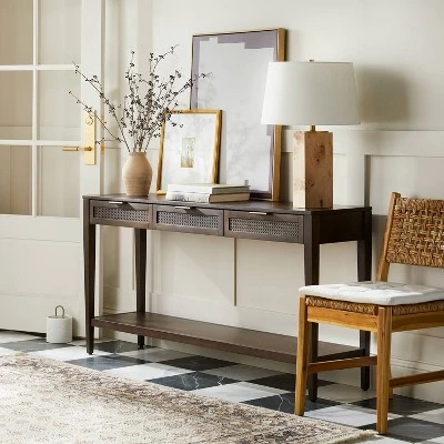 East Bluff Woven Drawer Console Table - Threshold™ Designed With Studio McGee 1 East Bluff Woven Drawer Console Table - Threshold™ Designed With Studio McGee