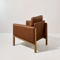 Faux Leather Upholstered Accent Arm Chair - Cognac - Hearth & Hand™ With Magnolia 10 Faux Leather Upholstered Accent Arm Chair - Cognac - Hearth & Hand™ With Magnolia -Cozy Living Sales Store GUEST 8dd6e260 8922 4383 a370 058b5ae59a93