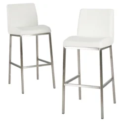 30" Vasos Bonded Leather Barstool Set 2ct - Christopher Knight Home -Cozy Living Sales Store GUEST 8e33dab8 471c 4dbc 87e7 e90d14d45927