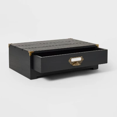 Monitor Stand Black Wood - Threshold™ 2 Monitor Stand Black Wood - Threshold™ - Image 2