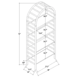 72" Holladay Curved Wooden Bookcase - Threshold™ Designed With Studio McGee 17 72" Holladay Curved Wooden Bookcase - Threshold™ Designed With Studio McGee -Cozy Living Sales Store GUEST 907a020b f8bd 48ff ad78 2332a2c16f0a