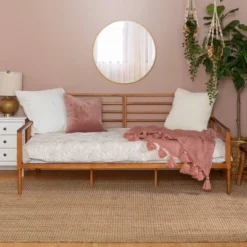 Featured Products 21 Mid Century Modern Solid Wood Spindle Daybed - Saracina Home