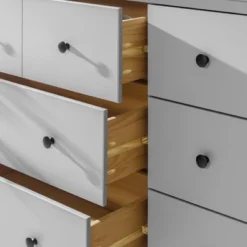 Stiva Classic Mid-Century Modern Horizontal 6 Drawer Dresser - Saracina Home 32 Stiva Classic Mid-Century Modern Horizontal 6 Drawer Dresser - Saracina Home -Cozy Living Sales Store GUEST 91898bd5 b026 4577 881c aaf75dec2792