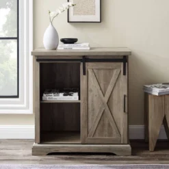Tertia Industrial Accent Cabinet With Sliding X Barn Door - Saracina Home 17 Tertia Industrial Accent Cabinet With Sliding X Barn Door - Saracina Home -Cozy Living Sales Store GUEST 91cbd7bd 1a47 457c aba7 b2aeb362086b